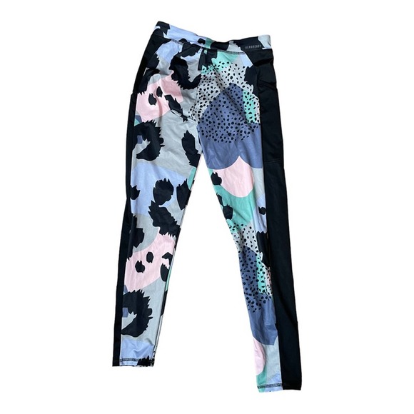 Adidas Grils Pastel Abstract Full Length Activewear Leggings Size XL - Picture 4 of 6